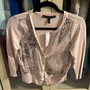 NWT! White House Black Market Printed Front Cardigan